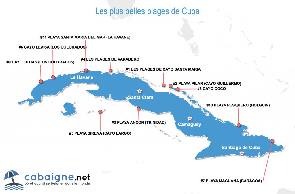 Top Des Plus Belles Plages De Cuba Avec Carte Et Photos